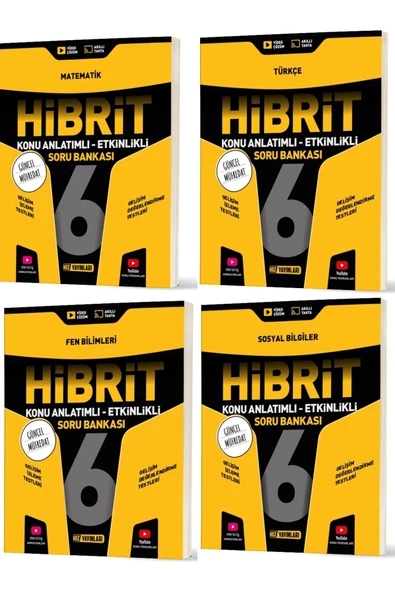 Hız Yayınları Hız 2026 6. Sınıf Matematik Türkçe Fen Sosyal Hibrit - Konu Seti 4 Kitap ürün görseli 1