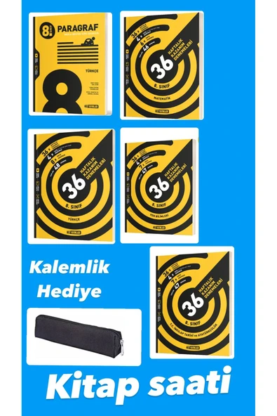 Hız Yayınları hız yayınları 8. sınıf deneme seti ve paragraf soru bankası kalemlik hediyeli muhteşem set ürün görseli 1