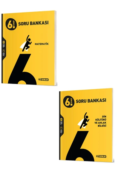 Hız Yayınları 6.Sınıf HIZ Matematik Soru Bankası + 6.Sınıf HIZ Din Kültürü Soru Bankası ( Video Çözümlü) - 2 KİTAP ürün görseli 1