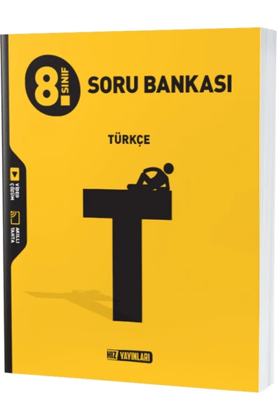Hız Yayınları Hız 8:Sınıf Türkçe Soru Bankası (YENİ) ürün görseli 1