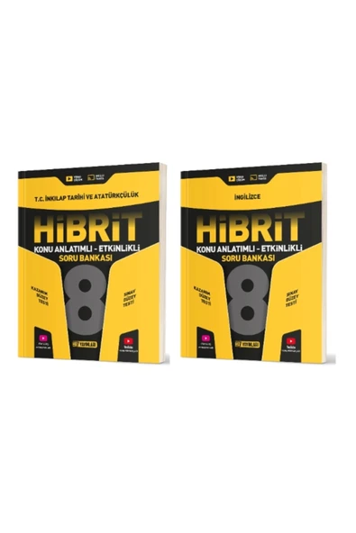Hız Yayınları HIZ YAYINLARI 8. Sınıf İnkılap + İngilizce Hibrit Soru Bankası (Konu Anlatımlı - Etkinlikli) ürün görseli 1