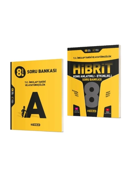Hız Yayınları HIZ YAYINLARI 8. Sınıf İnkılap Tarihi ve Atatürkçülük Soru Bankası + Hibrit Soru Bankası (Konu Anlat ürün görseli 1