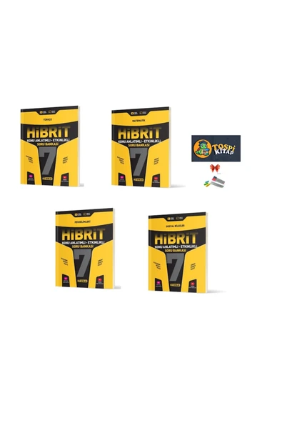 Hız Yayınları 7. SINIF HİBRİT FEN BİLİMLERİ + MATEMATİK + TÜRKÇE + SOSYAL BİLGİLER SORU BANKASI ürün görseli 1