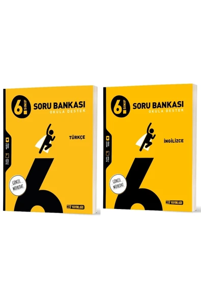 Hız Yayınları Hız 2026 6. Sınıf Türkçe + İngilizce Soru Bankası Seti 2 Kitap ürün görseli 1