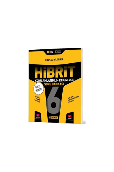 Hız Yayınları Hız 6. Sınıf Hibrit Sosyal Bilgiler Konu Anlatımlı ürün görseli 1
