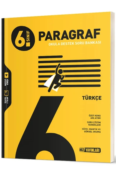 Hız Yayınları 6.Sınıf HIZ Paragraf Soru Bankası ( Video Çözümlü ) Yeni Nesil - Soru Çözüm Teknikleri ürün görseli 1