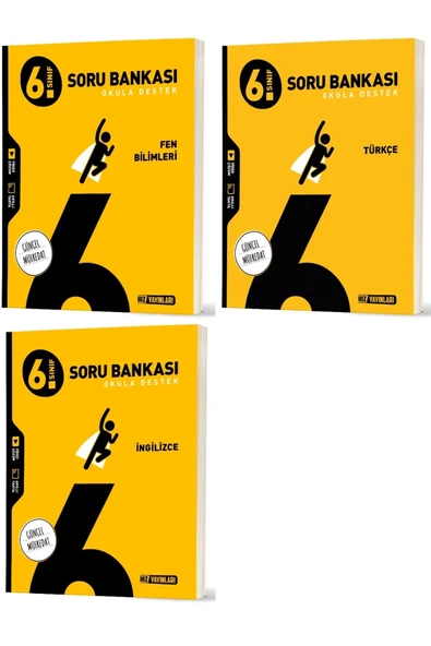 Hız Yayınları Hız 2026 6. Sınıf Fen Bilimleri + Türkçe + İngilizce Soru Bankası Seti 3 Kitap ürün görseli 1