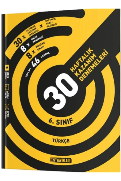 Hız Yayınları HIZ 6. SINIF TÜRKÇE  36 HAFTALIK DENEME ürün görseli 1