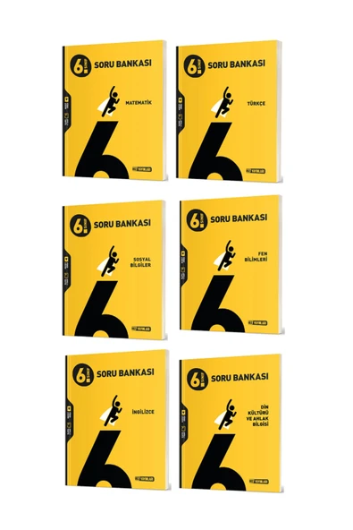 Hız Yayınları 6.Sınıf HIZ Matematik + Türkçe + Fen B. + Sosyal B + İngilizce + Paragraf Soru Bankası - 6 KİTAP SET ürün görseli 1
