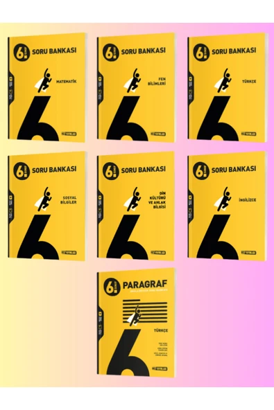 Hız Yayınları Hız Yayınları 6.sınıf Soru Bankası Set MAT-FEN-TÜRKÇE-SOSYAL-DİN-İNG-PARAGRAF ürün görseli 1