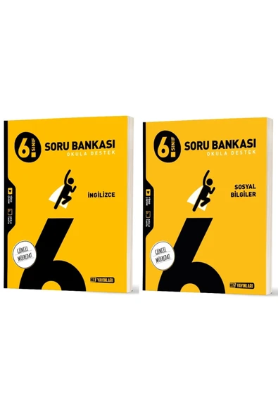 Hız Yayınları Hız 2026 6. Sınıf İngilizce + Sosyal Bilgiler Soru Bankası Seti 2 Kitap ürün görseli 1