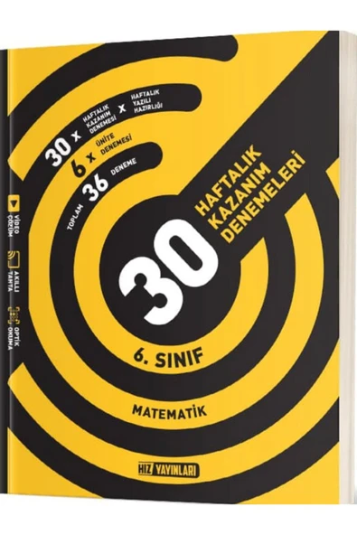 Hız Yayınları HIZ YAYINLARI 6 . SINIF MATEMATİK DENEMESİ 36 HAFTA ürün görseli 1