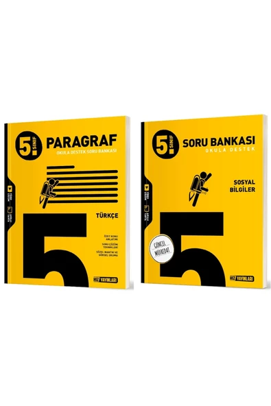 Hız Yayınları Hız 2025 5. Sınıf Paragraf + Sosyal Bilgiler Soru Bankası Seti 2 Kitap ürün görseli 1