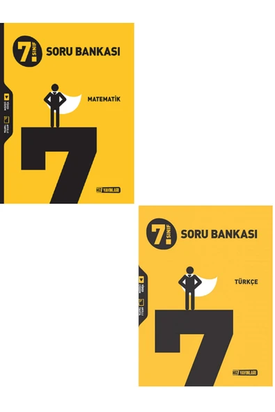 Hız Yayınları 7.Sınıf HIZ Yay. Matematik Soru Bankası + 7.Sınıf HIZ Yay. Türkçe Soru Bankası ( 2 Kitap Set ) ürün görseli 1