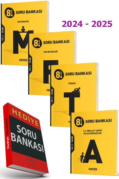 Hız Yayınları 8. Sınıf HIZ 2024-2025 Matematik Fen Türkce İnkılap Soru Bankası Seti (Soru Bankası Hediyeli) ürün görseli 1