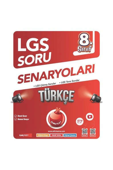 Nartest Yayınları Nartest 8. Sınıf Lgs Türkçe Soru Senaryoları (çıkmış ve muhtemel sorular) ürün görseli 1