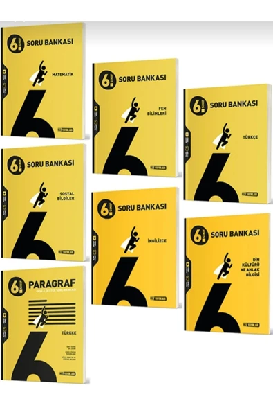 Hız Yayınları Yayınları 6. Sınıf Matematik Fen Türkçe İnkılap Din İngilizce Paragraf Soru Bankası Set 7 Kitap ürün görseli 1