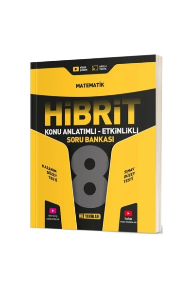 Hız Yayınları Lgs 8. Sınıf Hibrit Matematik Konu Anlatımlı Etkinlikli Hibrit Soru Bankası ürün görseli 1