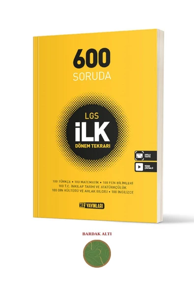 paraf yayınları Hız Yayınları Lgs 8. Sınıf 600 Soruda 1. Dönem Tekrar Soru Bankası ürün görseli 1