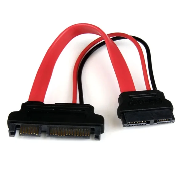 22 pin sata data to 13 pin mini slimline sata çevirici kablo 20 cm ürün görseli 1