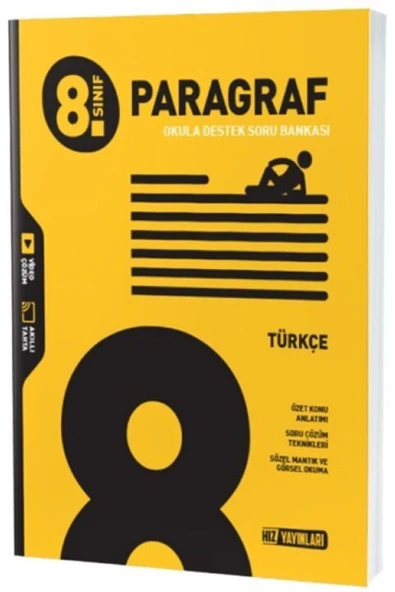 Hız Yayınları HIZ YAYINLARI LGS 8. SINIF TÜRKÇE PARAGRAF SORU BANKASI ürün görseli 1
