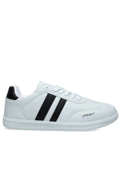 VOLİS  BEYAZ Memory Foam Taban Günlük Bağcıklı Erkek Sneaker Ayakkabı ürün görseli 1