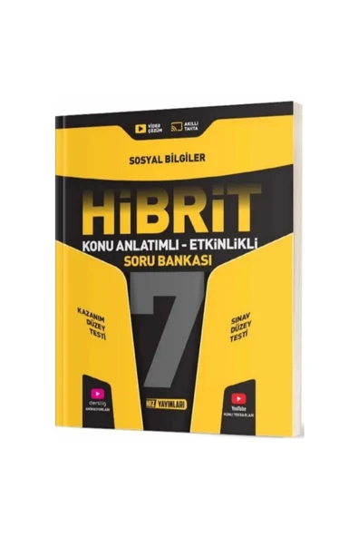 Hız Yayınları Hibrit 7. Sınıf Sosyal Bilgiler Konu Anlatımlı Etkinlikli Hibrit Soru Bankası ürün görseli 1