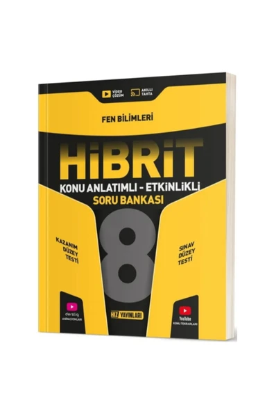 Hız Yayınları LGS 8. Sınıf HİBRİT Fen Bilimleri Soru Bankası ürün görseli 1