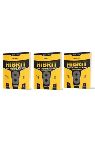Hız Yayınları Hız Lgs 2025 8. Sınıf Metematik + Türkçe + Fen Hibrit Etkinlikli Soru Seti 3 Kitap ürün görseli 1