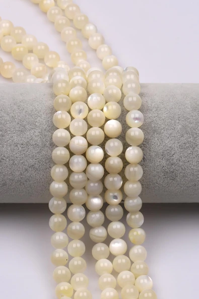 Sedef (AAA Kalite) Doğaltaş Dizi 8 mm Küre Kesim ürün görseli 1