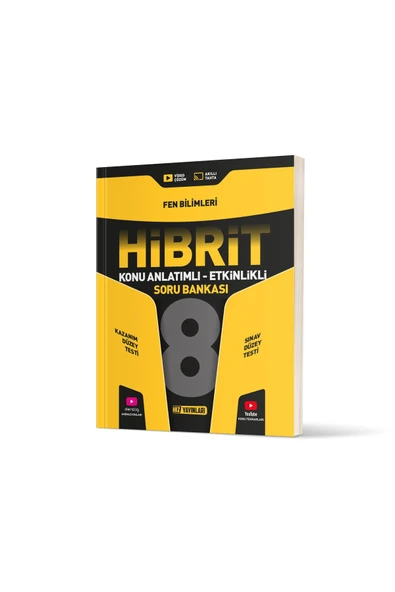 Hız Yayınları LGS 8. Sınıf Konu Anlatımlı Etkinlikli Hibrit Fen Bilimleri Soru Bankası ürün görseli 1