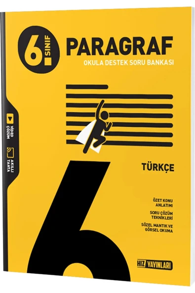 Hız Yayınları 6. Sınıf Türkçe Paragraf Soru Bankası / Kolektif / Hız Yayınları / 9786258394528 ürün görseli 1