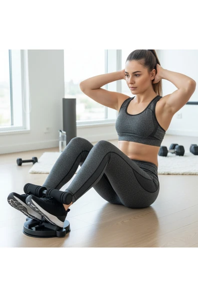 Hepitop Vantuzlu Mekik Çekme Spor Aleti Karın Kası Egzersiz Aleti Evde Spor Aleti ürün görseli 1