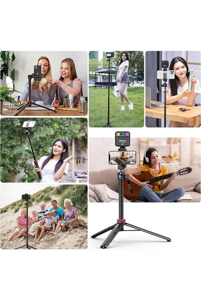 ulanzi Mt-44 Uzatılabilir Vlog Tripod Siyah - Resim 5