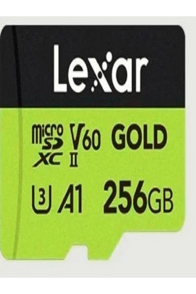 Lexar 256GB Professional GOLD microSD UHS-II Hafıza Kartı ürün görseli 1