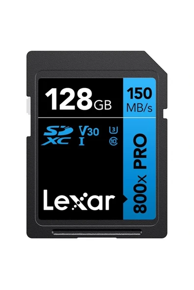 Lexar 128GB LEXAR LSD0800P128G-BNNNG PROFESSIONAL 800X PRO SDXC UHS-I CARDS UP TO 150MB/S READ 45MB/S WRIT ürün görseli 1