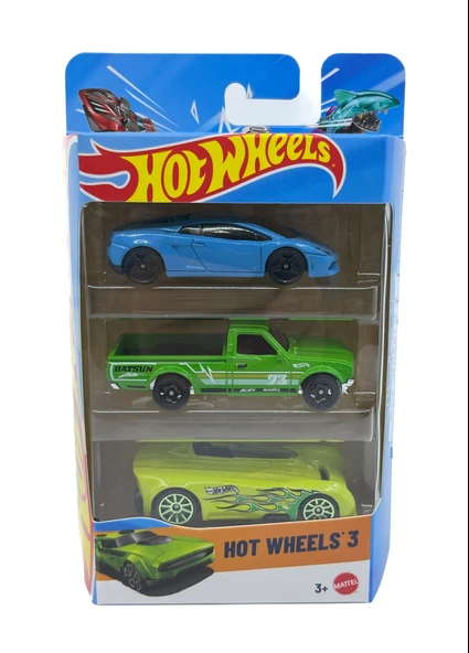 Hot Wheels 3'lü Araba Seti - Set 8 ürün görseli 1