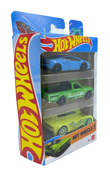 Hot Wheels 3'lü Araba Seti - Set 8 - Resim 2