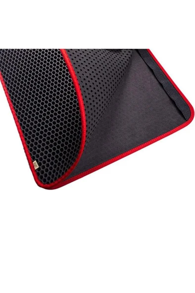 Cattie Kum Toplayıcı Fonksiyonel Kedi Paspası Altıgen Model M Boy - Red 37-50 cm ürün görseli 1