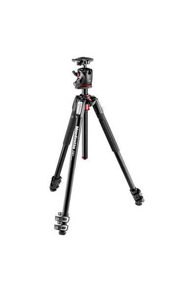 Manfrotto MK190XPRO3-BHQ2 Ball Head Aluminum Tripod Kit ürün görseli 1
