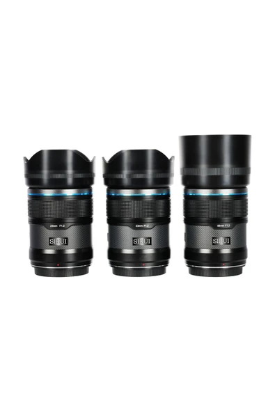 Benro Sirui Sniper F/1.2 Autofocus 3-Lens Kit (Sony E, Siyah) ürün görseli 1