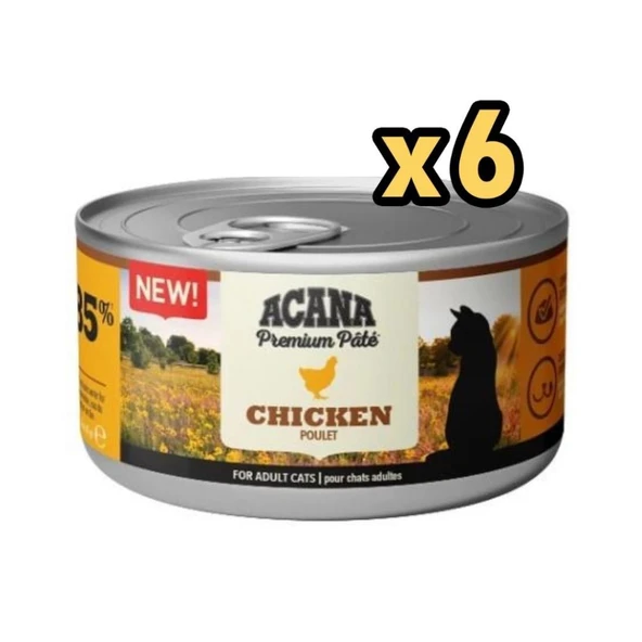 Acana Premium Tavuklu Ezme Kedi Konservesi 85 gr X 6 Adet ürün görseli 1