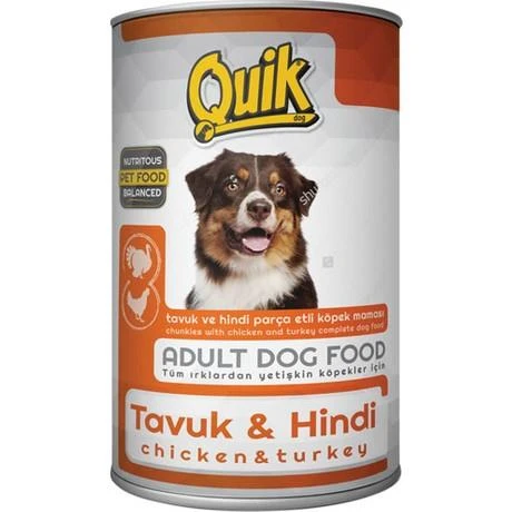 Quik Tavuklu Hindili Köpek Konserve 415 Gr ürün görseli 1