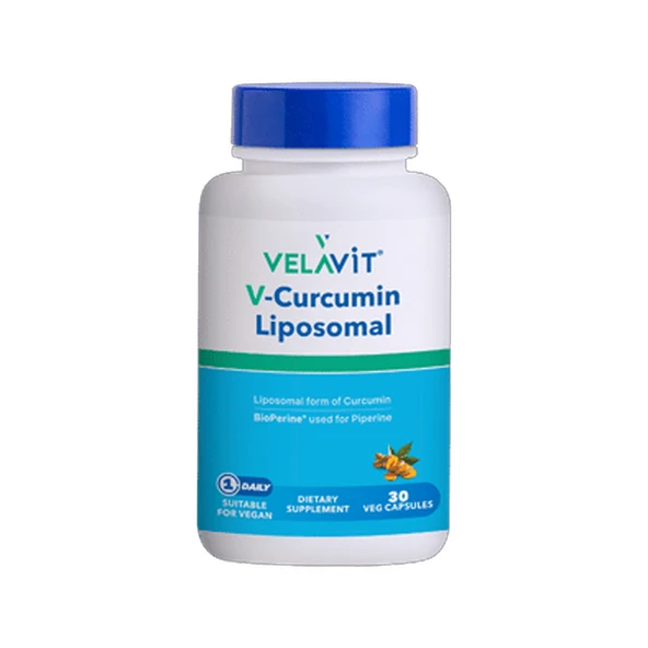 Velavit V-Curcumin Liposomal Takviye Edici Gıda 30 Kapsül ürün görseli 1