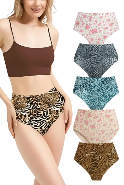 ANI DESENLİ LAZER KÜLOT 5 Lİ PAKET ADZ001 ürün görseli 1