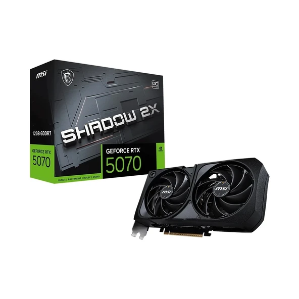 GeForce RTX 5070 12G SHADOW 2X OC 12GB GDDR7 192 Bit DLSS 4 Ekran Kartı ürün görseli 1