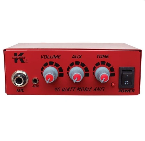 Magicvoice 12 Volt 40 Watt Mini Metal Kasa Pazarcı Anfisi ürün görseli 1