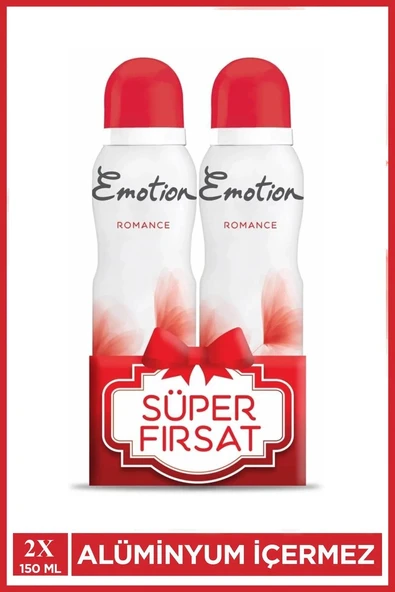 2 Adet Emotion Romance Kadın Vegan Deodorant 150 Ml Hızlı Kurur, Leke Bırakmaz ürün görseli 1