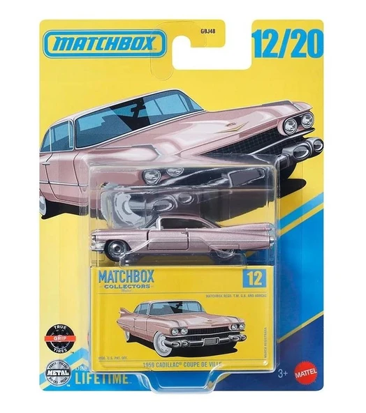 Matchbox Koleksiyon Araçlar 1959 CADILLAC COUPE DE VILLE GBJ48 - JCL29 ürün görseli 1