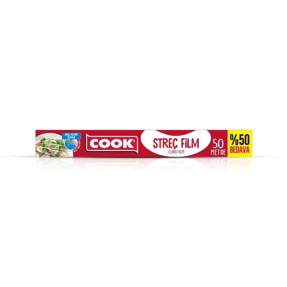 Cook Streç Film 30 cm x 50 mt Akıllı Kesme Sistemli ürün görseli 1